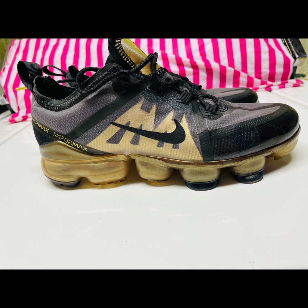 Air Vapormax 2019 Gs 'Black Gold' Size6.5y